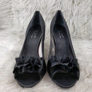 Black Satin Touch of Nina Dress Shoes